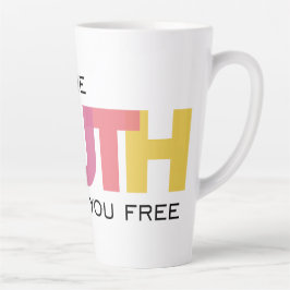 Taza De Café Latte La verdad te hará libre