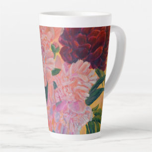 Taza De Café Latte La vida con pinturas de peones