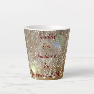 Taza De Café Latte La vida de DIVA paraliza el cumpleaños feliz Latte
