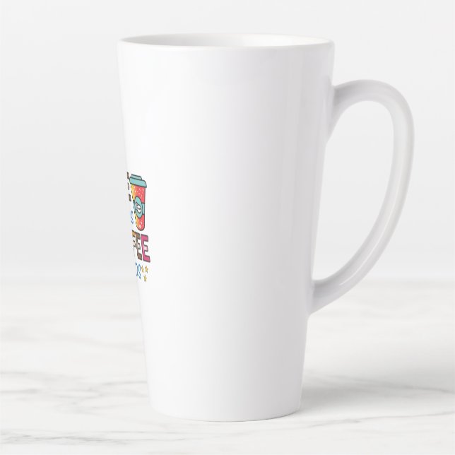 Taza De Café Latte La vida del café ayuda a preparar café (Derecha)