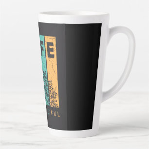 Taza De Café Latte La vida es bella