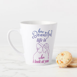 Taza De Café Latte La Vida Es Maravillosa Cuando Te Miro