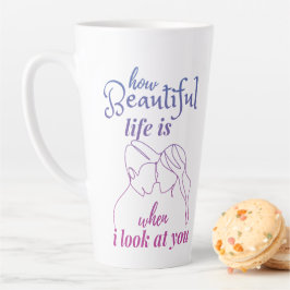 Taza De Café Latte La Vida Es Maravillosa Cuando Te Miro