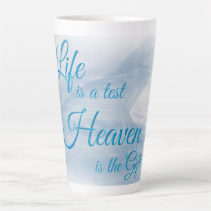 Taza De Café Latte La Vida Es Un Cielo De Prueba Es El Regalo Latte M