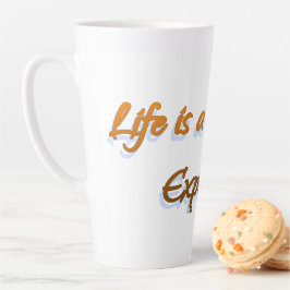 Taza De Café Latte La Vida Es Un Viaje