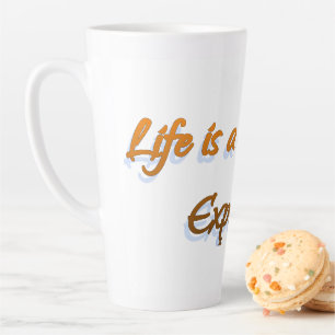 Taza De Café Latte La Vida Es Un Viaje