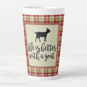 Taza De Café Latte La vida mejor con la carne de cabra