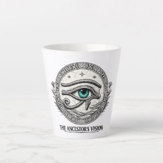 Taza De Café Latte La Visión del Ancestro | Ojo de Horus 