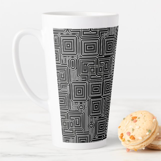 Taza De Café Latte Laberinto de Circuito (In situ)