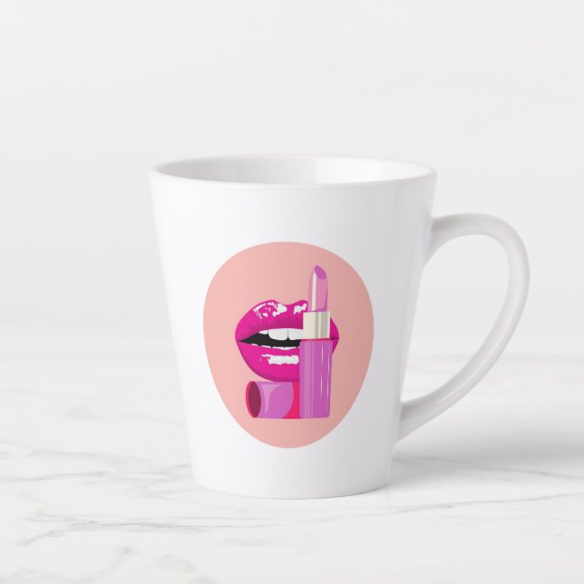 Taza De Café Latte Labios (Derecha)