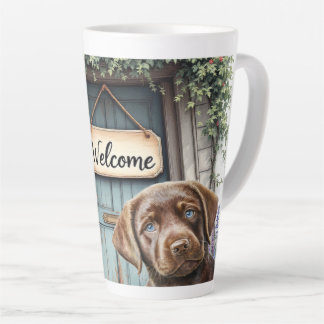 Taza De Café Latte Labrador Ceramic Latte Mug