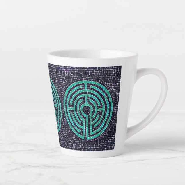 Taza De Café Latte LABYRINTH III Latte Mug (Derecha)