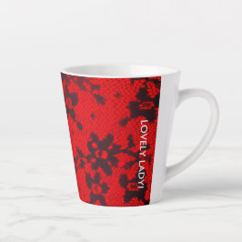 Taza De Café Latte Lace Latte Mug