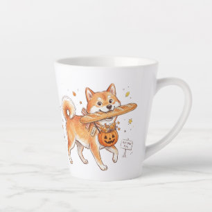 Taza De Café Latte Ladrón de panadería Shiba Inu - Perro lindo llevan