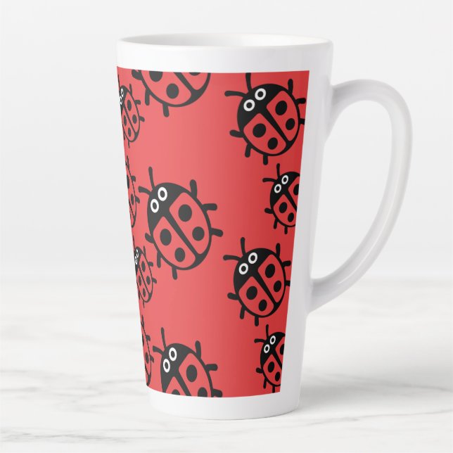 Taza De Café Latte ladybird y Ladybug (Derecha)