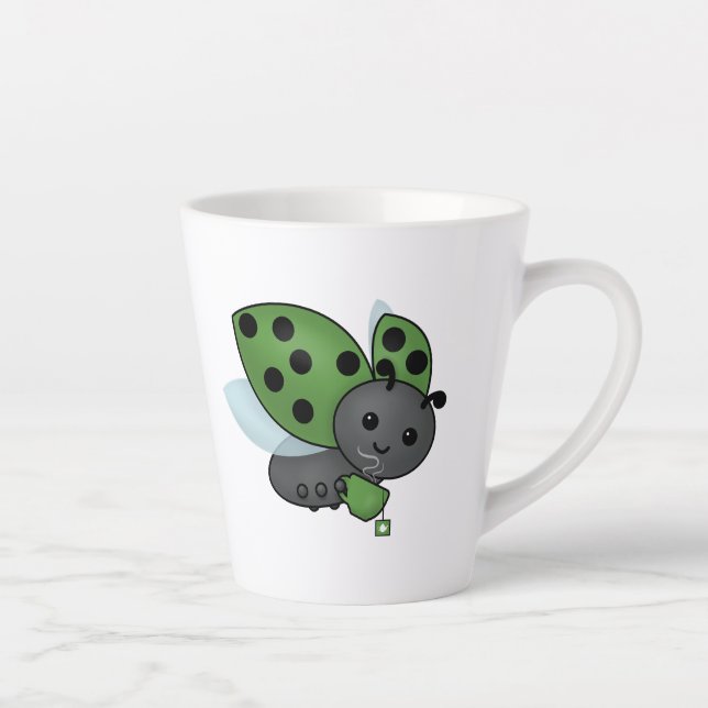 Taza De Café Latte Ladybug Latte Mug (Derecha)