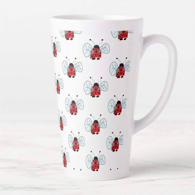 Taza De Café Latte Ladybug Table Lamp (Derecha)