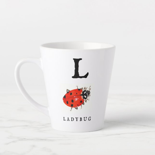 Taza De Café Latte Ladybug y Digger Bee (Izquierda)