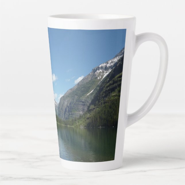 Taza De Café Latte Lago Avalanche I en el Parque Nacional Glaciar (Derecha)