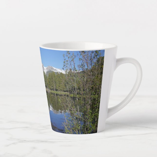 Taza De Café Latte Lago Sprague II en el Parque Nacional de las Monta (Derecha)