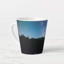 Taza De Café Latte Lago Starry