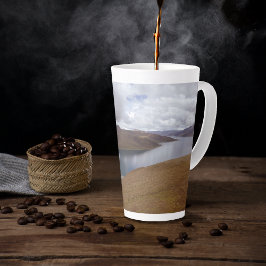 Taza De Café Latte Lago Tibetano