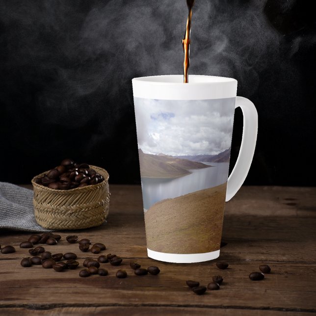 Taza De Café Latte Lago Tibetano (Subido por el creador)