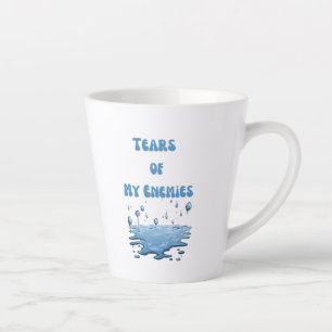Taza De Café Latte Lágrimas de mis enemigos - Mug cómica - regalo gra