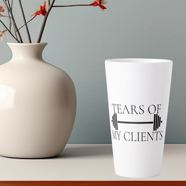 Taza De Café Latte Lágrimas del Entrenador Personal de Mis Clientes P (Subido por el creador)