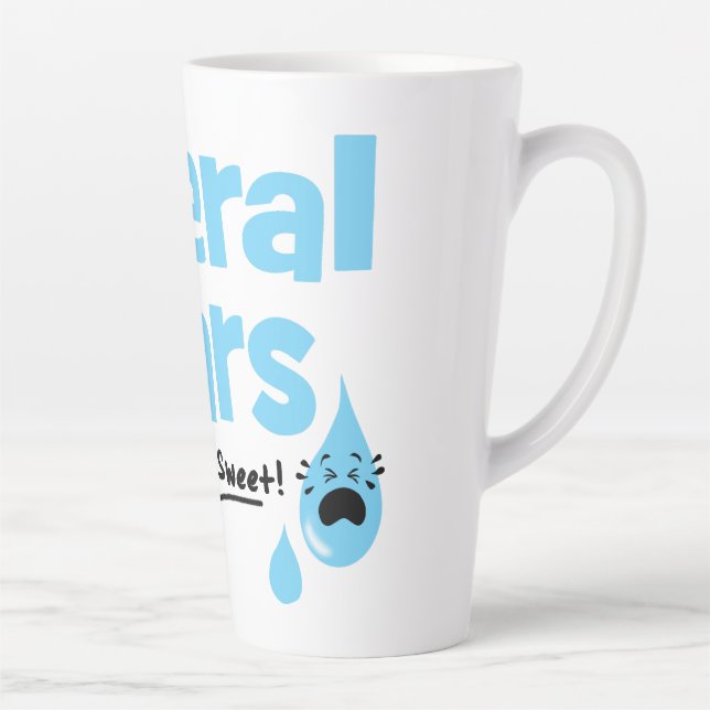 Taza De Café Latte Lágrimas liberales tan dulces (Derecha)