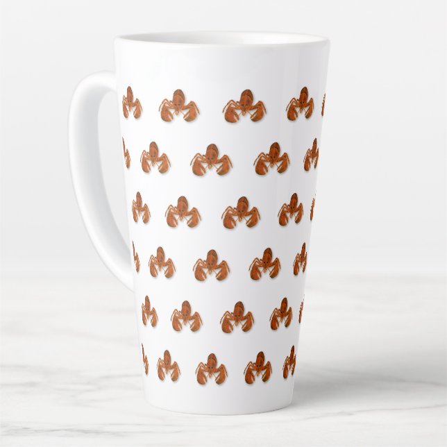 Taza De Café Latte Langosta Marítima (Ángulo izquierdo)