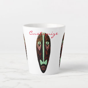 Taza De Café Latte Larga máscara tiki Thunder_Cove