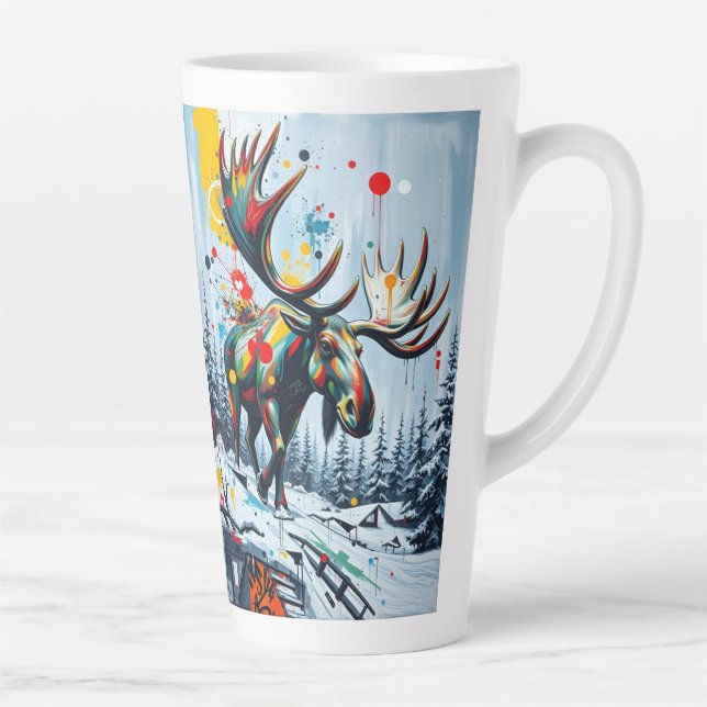 Taza De Café Latte Large Latte Mug (Derecha)