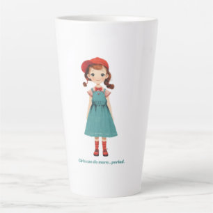 Taza De Café Latte Las chicas pueden hacer más... punto - edición lim