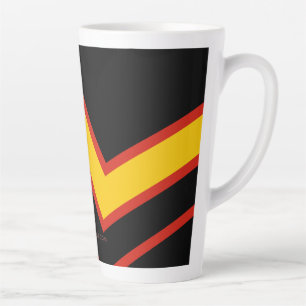 Taza De Café Latte Las flechas de la bandera del orgullo de goma de S