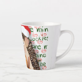Taza De Café Latte Las galletas son mis Navidades Hedgehog