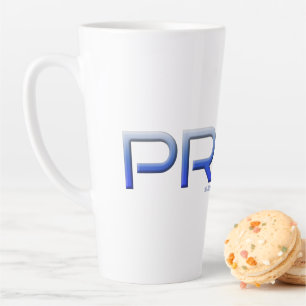 Taza De Café Latte Las letras metálicas de la palabra orgullo de Slip