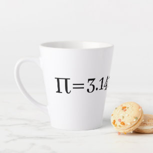 Taza De Café Latte Las matemáticas de Pi y el amante de la ciencia