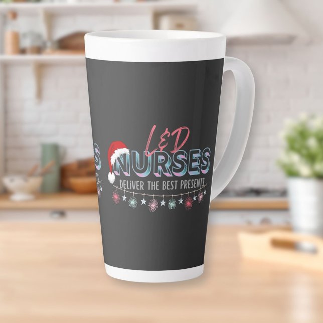 Taza De Café Latte Las mejores presentaciones de enfermeras de L&D (L&D Nurses Best Presents Latte Mug)