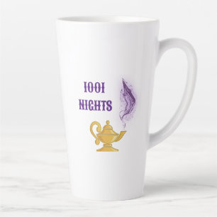 Taza De Café Latte Las mil y una noches Aladdin Genio Mágico