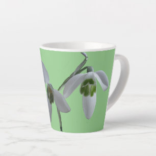 Taza De Café Latte Las Nieves Caen. Green Latte Mug