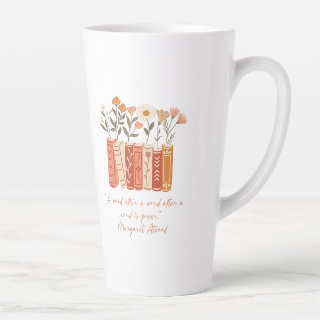 Taza De Café Latte Las palabras son poder (Derecha)