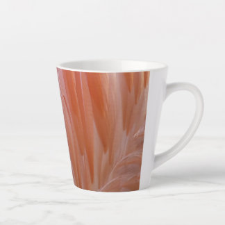 Taza De Café Latte Las plumas flamencas en tonos rosas