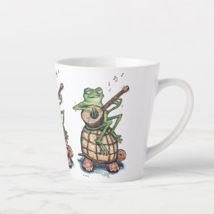 Taza De Café Latte Las Ranas Del Progreso