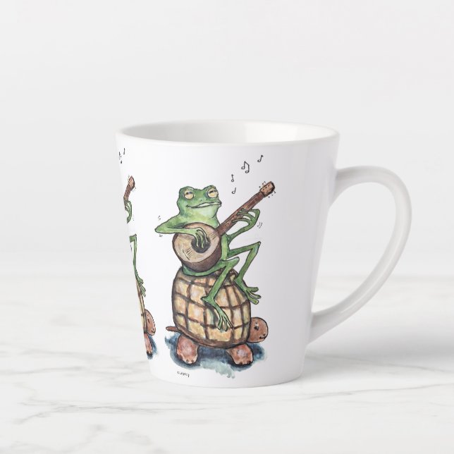 Taza De Café Latte Las Ranas Del Progreso (Derecha)