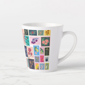 Taza De Café Latte Laterales estampados postales