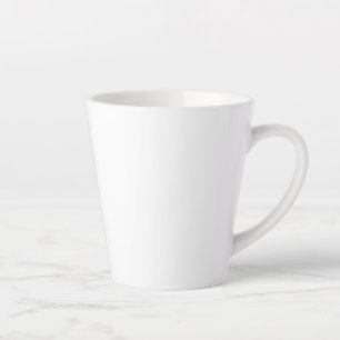 Taza De Café Latte Latte blanco, gris pálido
