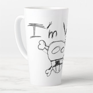 Taza De Café Latte Latte Estoy Trabajando