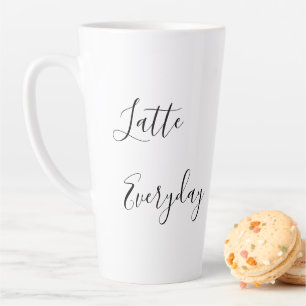 Taza De Café Latte Latte Everyday Minimal Latte Mug