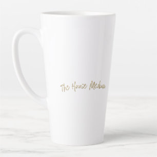 Taza De Café Latte Latte Latte de media altura de la casa